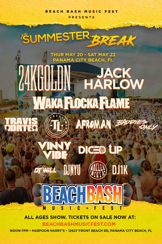 Beach Bash Music Fest Presents ‘summester Break Music Festival May 19 